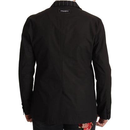 Dolce & Gabbana Black Cotton Single Breasted Blazer Jacket 15% Virgin Wool,1728,67345645728,Black,Blazers - Men - Clothing,Blazers - Suits & Blazers - Clothing,Clothing,Dolce & Gabbana,IT48 | M,IT52 | L,Material: 85% Cotton,Men,Men - Clothing,New with tag