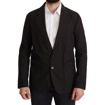 Dolce & Gabbana Black Cotton Single Breasted Blazer Jacket 15% Virgin Wool,1728,67345645728,Black,Blazers - Men - Clothing,Blazers - Suits & Blazers - Clothing,Clothing,Dolce & Gabbana,IT48 | M,IT52 | L,Material: 85% Cotton,Men,Men - Clothing,New with tag