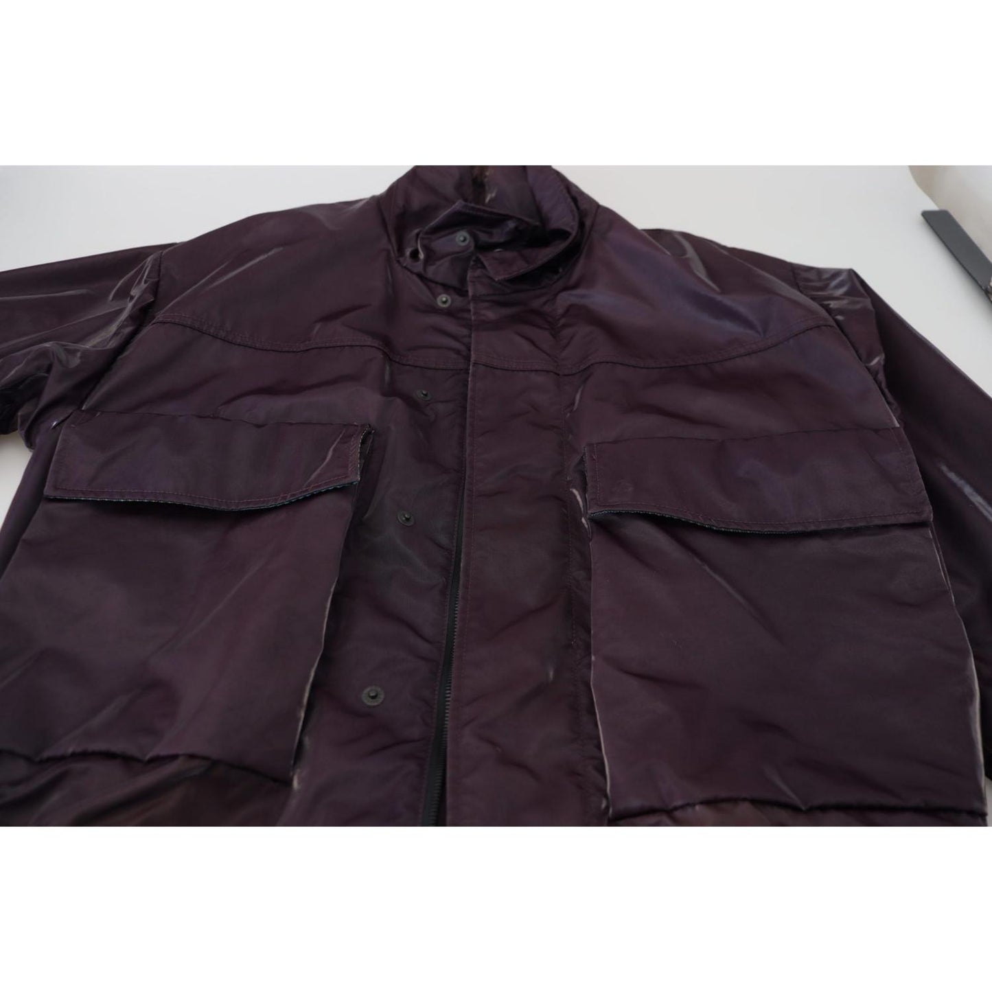 Dolce & Gabbana Elegant Purple Biker Jacket Dolce & Gabbana