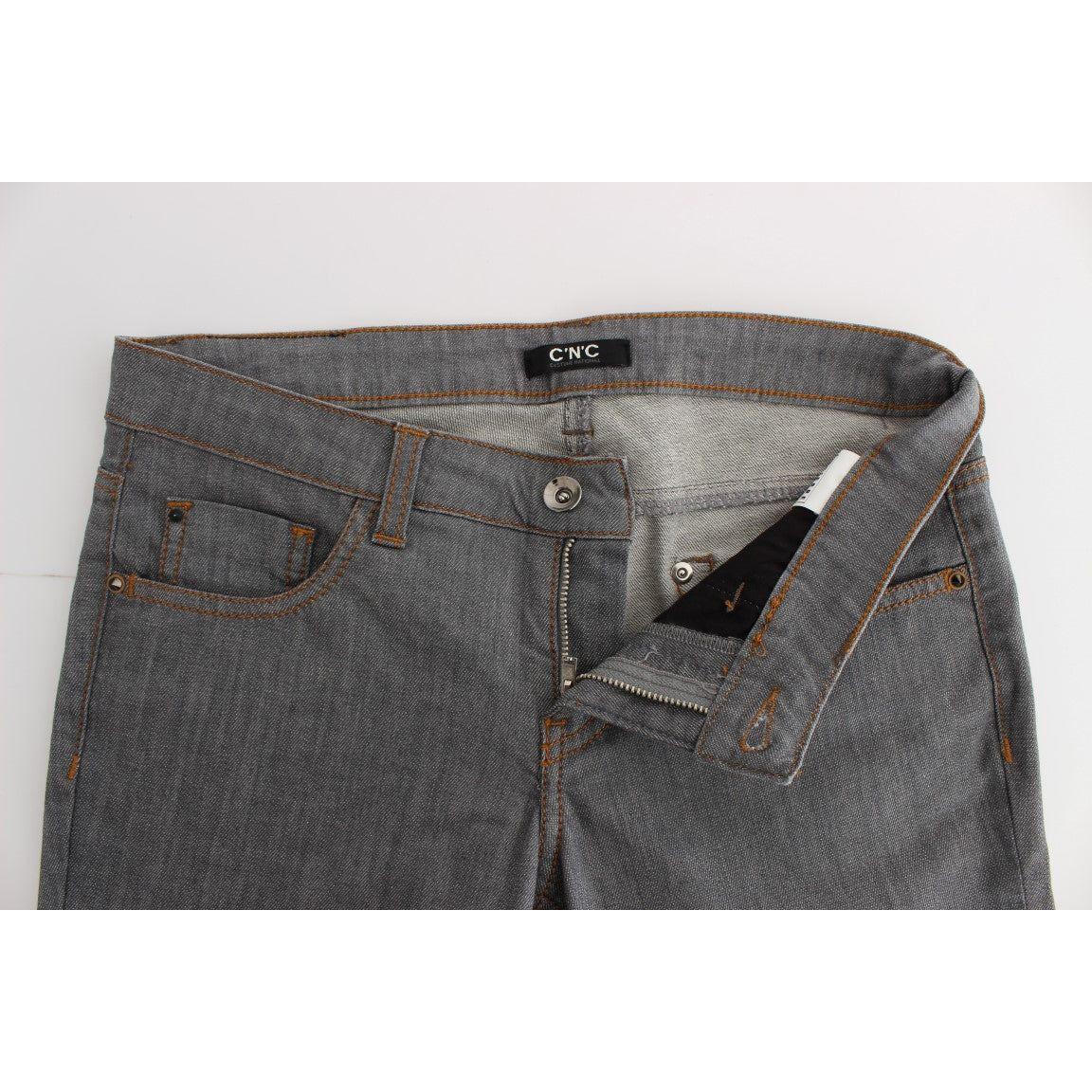 Costume National Gray Cotton Regular Fit Denim Jeans 1728,2% Elastan,67345645728,Clothing,Costume National,Gray,Jeans & Pants - Women - Clothing,Jeans Denim - Clothing,Material: 98% Cotton,New with tags,Skinny Jeans - Jeans Denim - Clothing,Slim Fit Jeans
