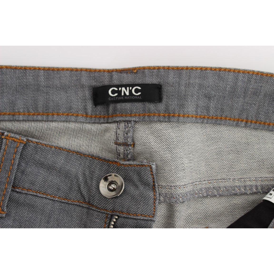 Costume National Gray Cotton Regular Fit Denim Jeans 1728,2% Elastan,67345645728,Clothing,Costume National,Gray,Jeans & Pants - Women - Clothing,Jeans Denim - Clothing,Material: 98% Cotton,New with tags,Skinny Jeans - Jeans Denim - Clothing,Slim Fit Jeans