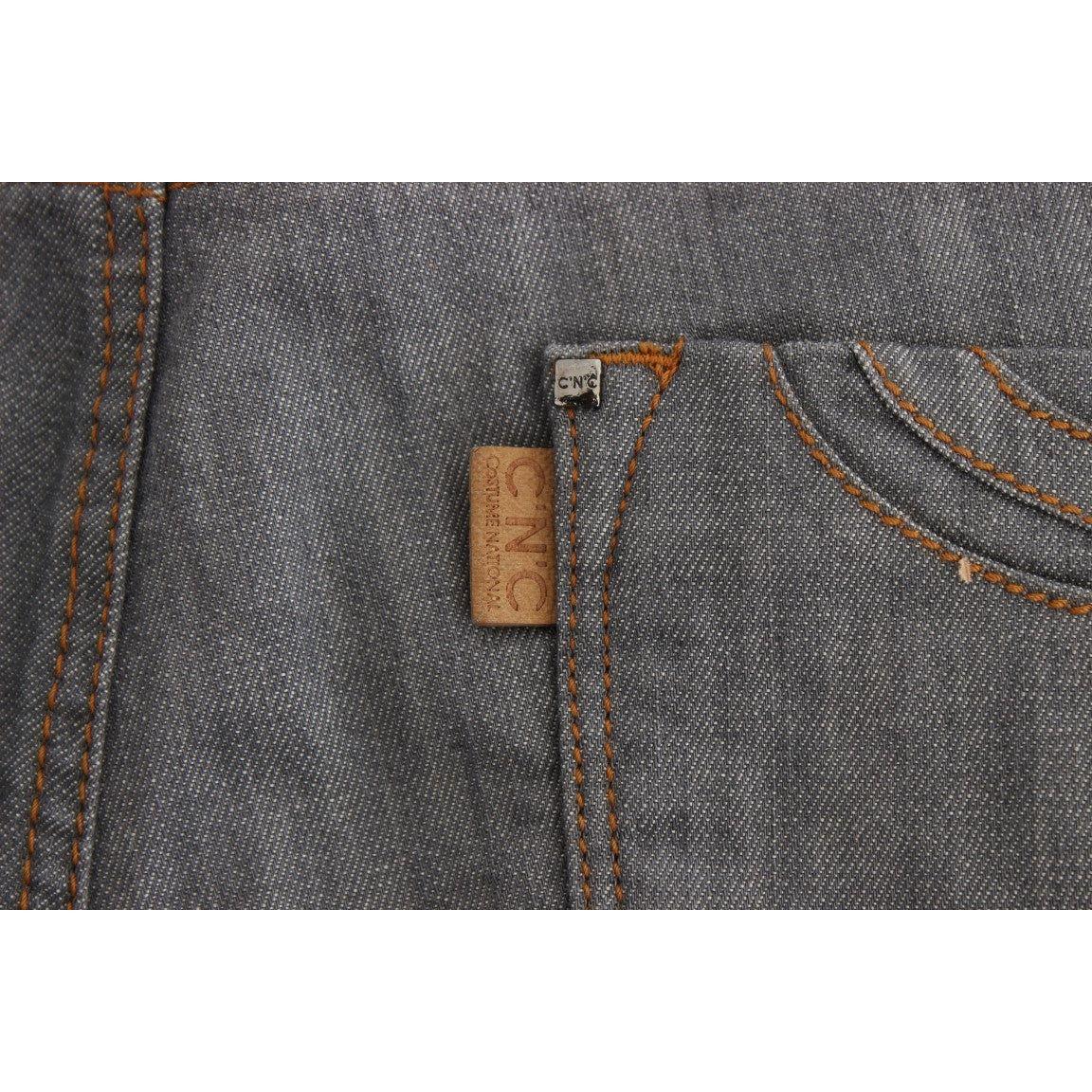 Costume National Gray Cotton Regular Fit Denim Jeans 1728,2% Elastan,67345645728,Clothing,Costume National,Gray,Jeans & Pants - Women - Clothing,Jeans Denim - Clothing,Material: 98% Cotton,New with tags,Skinny Jeans - Jeans Denim - Clothing,Slim Fit Jeans