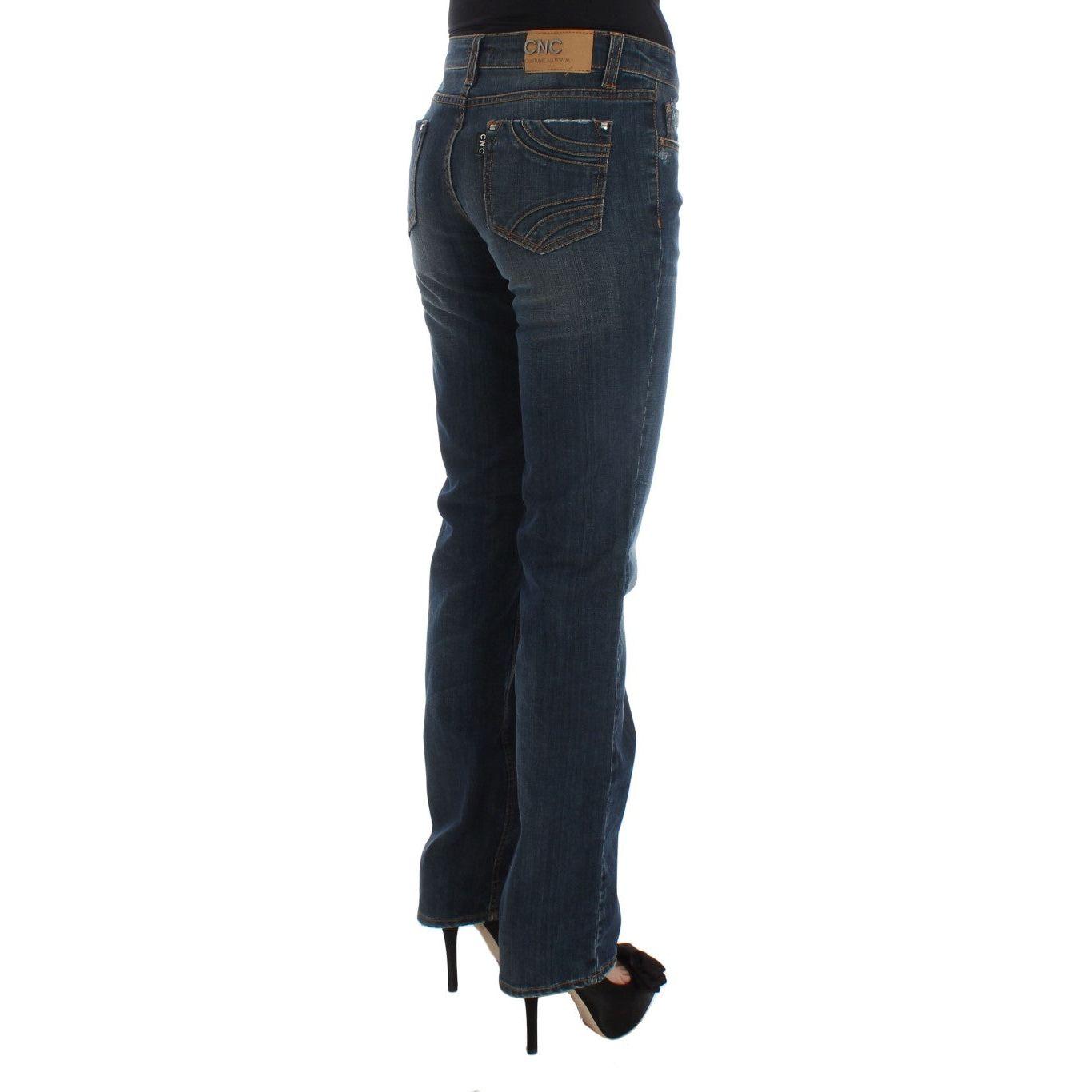 Costume National Blue Cotton Blend Bootcut Jeans 1728,2% Elastan,67345645728,Blue,Bootcut Jeans - Jeans Denim - Clothing,Clothing,Costume National,Jeans & Pants - Women - Clothing,Jeans Denim - Clothing,Material: 98% Cotton,New with tags,W26,Women,Women -