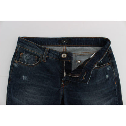 Costume National Blue Cotton Blend Bootcut Jeans 1728,2% Elastan,67345645728,Blue,Bootcut Jeans - Jeans Denim - Clothing,Clothing,Costume National,Jeans & Pants - Women - Clothing,Jeans Denim - Clothing,Material: 98% Cotton,New with tags,W26,Women,Women -