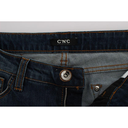 Costume National Blue Cotton Blend Bootcut Jeans 1728,2% Elastan,67345645728,Blue,Bootcut Jeans - Jeans Denim - Clothing,Clothing,Costume National,Jeans & Pants - Women - Clothing,Jeans Denim - Clothing,Material: 98% Cotton,New with tags,W26,Women,Women -