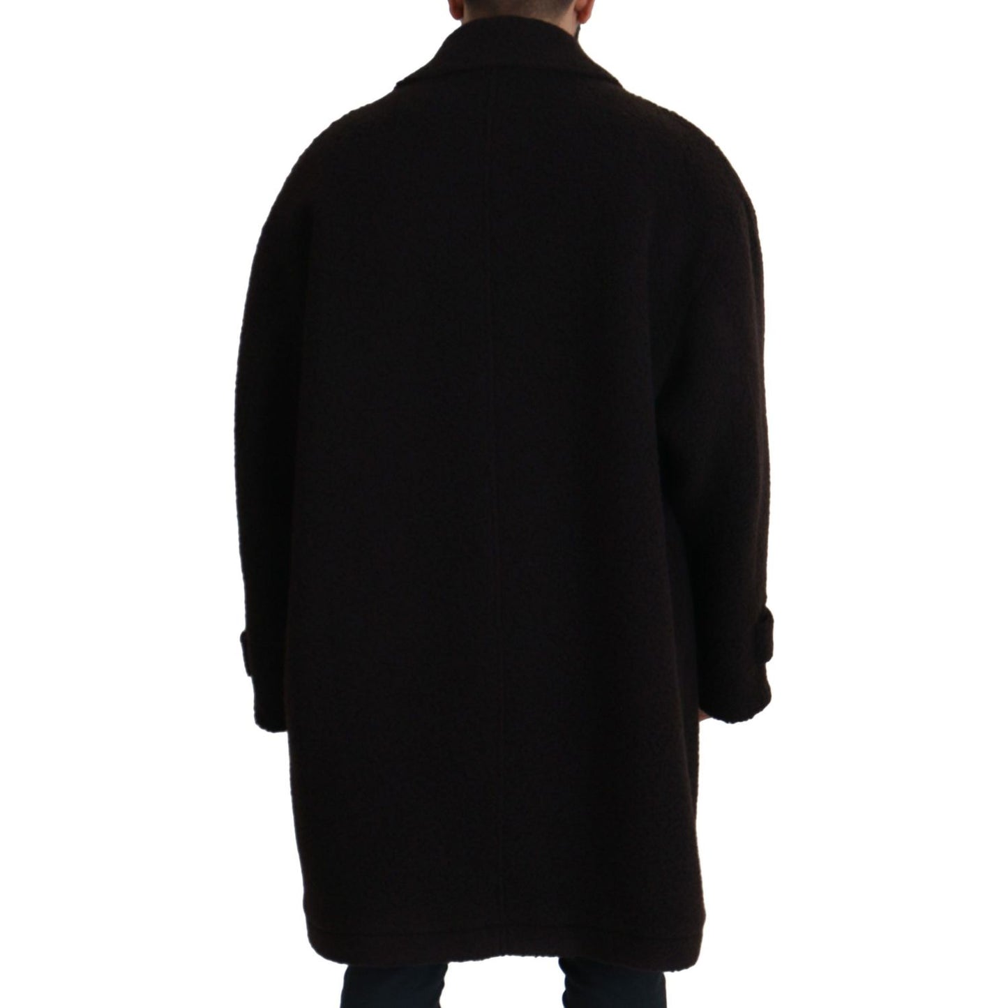 Dolce & Gabbana Elegant Black Alpaca Wool Blend Jacket Dolce & Gabbana