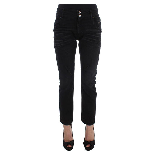 Costume National Elegant Black Slouchy Fit Jeans for Trendsetters Jeans & Pants Costume National