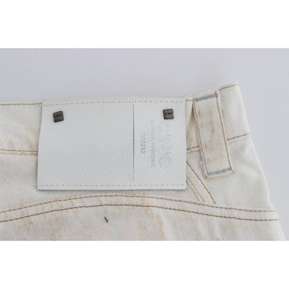 Costume National White Cotton Slim Fit Bootcut Jeans 1728,3% Other Fibers,67345645728,Bootcut Jeans - Jeans Denim - Clothing,Clothing,Costume National,Jeans & Pants - Women - Clothing,Jeans Denim - Clothing,Material: 97% Cotton,New with tags,W26,White,Wom