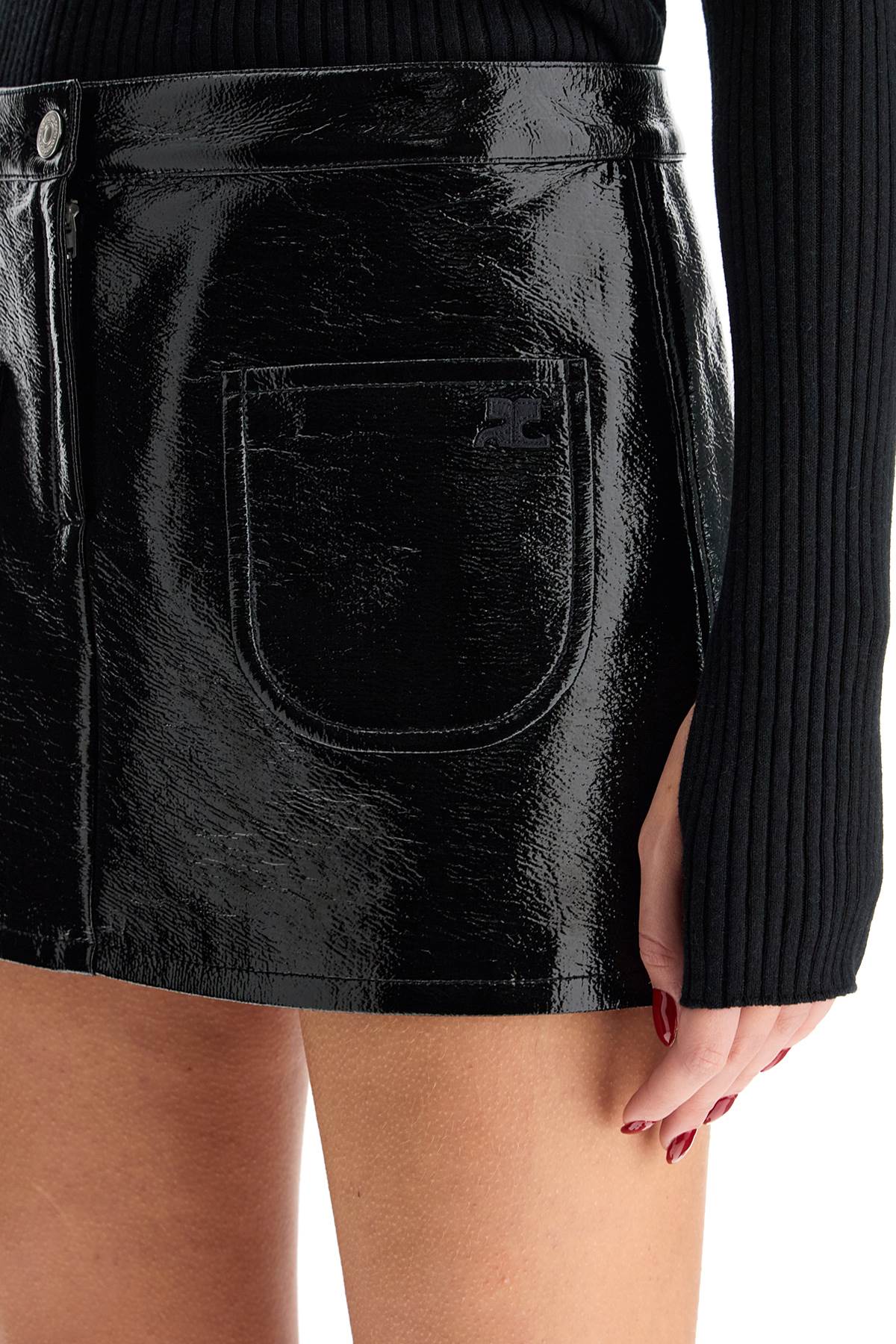 Courreges mini skirt with pockets