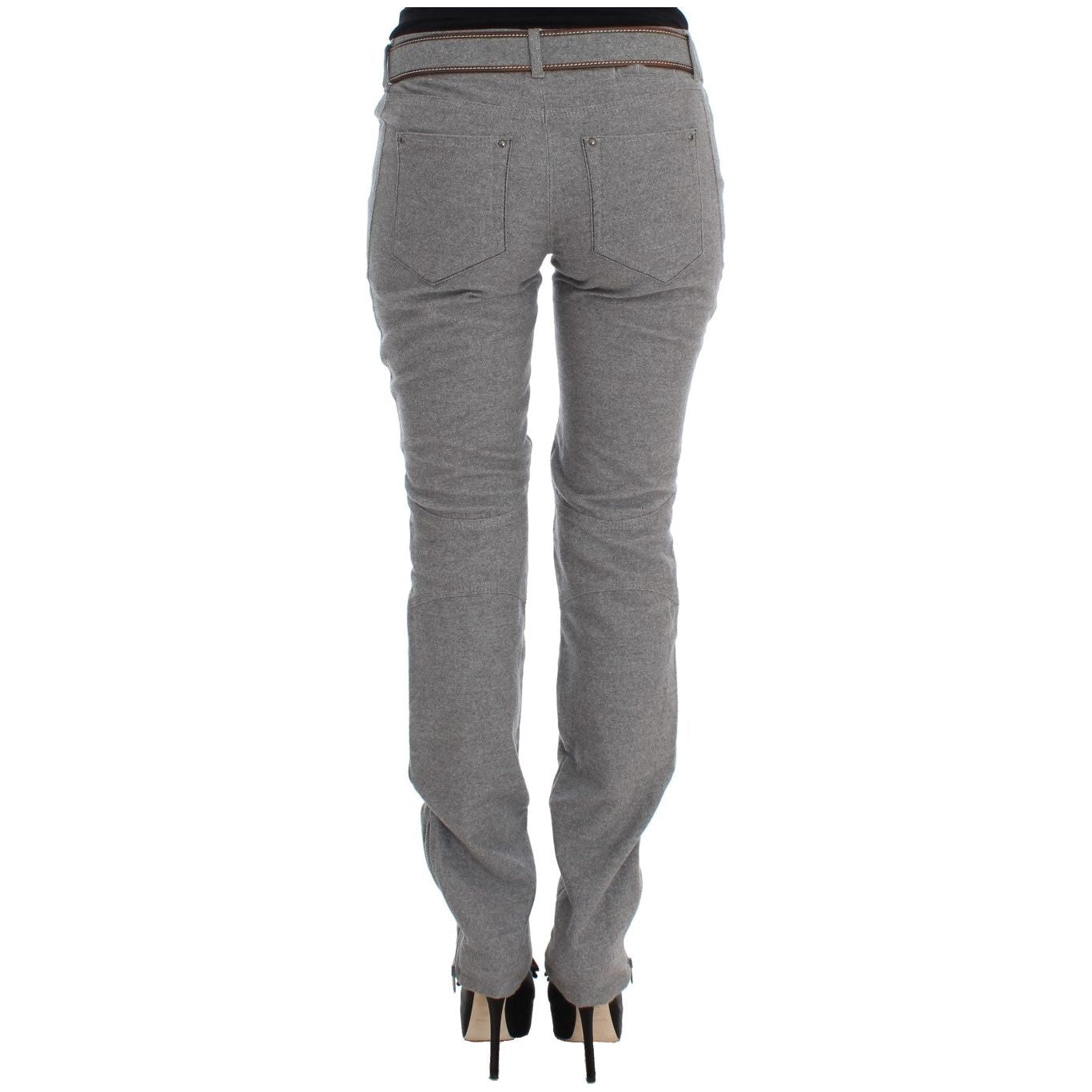 Ermanno Scervino Chic Gray Casual Cotton Pants Ermanno Scervino