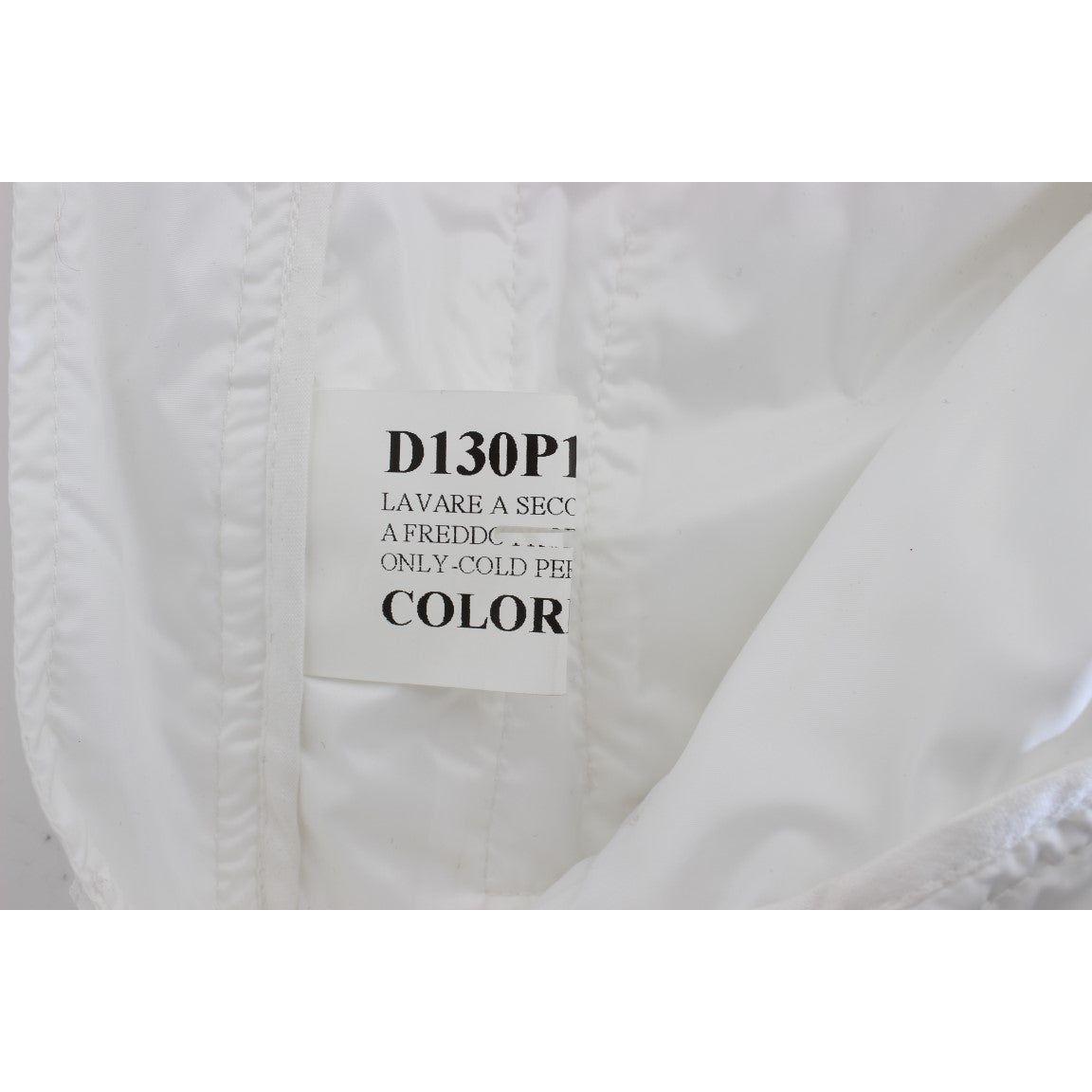 Ermanno Scervino White Nylon Padded Slim Fit Cargo Pants 1728,67345645728,Cargo Pants - Pants - Clothing,Clothing,Ermanno Scervino,IT42|M,Jeans & Pants - Women - Clothing,Material: Nylon,New with tags,Pants - Clothing,White,Women,Women - Clothing