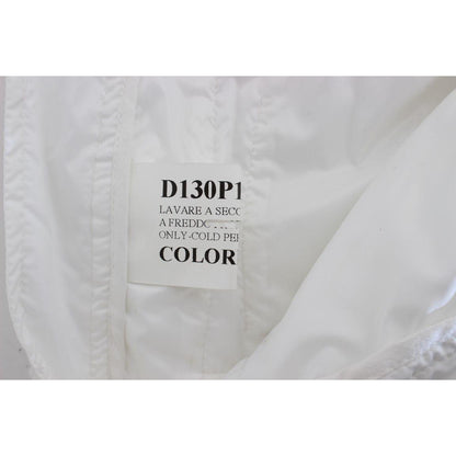 Ermanno Scervino White Nylon Padded Slim Fit Cargo Pants 1728,67345645728,Cargo Pants - Pants - Clothing,Clothing,Ermanno Scervino,IT42|M,Jeans & Pants - Women - Clothing,Material: Nylon,New with tags,Pants - Clothing,White,Women,Women - Clothing