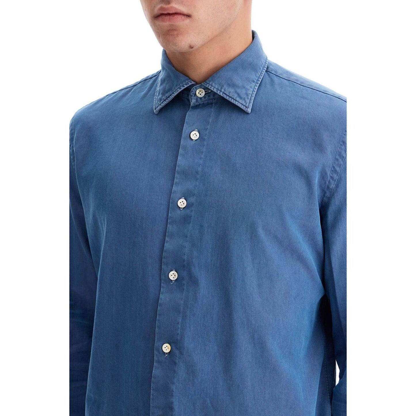 VINCENZO DI RUggIERO denim effect shirt Shirts VINCENZO DI RUggIERO