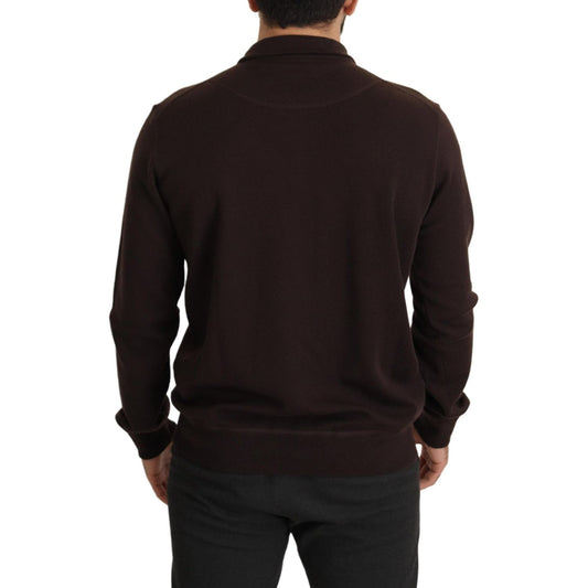 Dolce & Gabbana Elegant Cashmere Zippered Pullover Sweater Dolce & Gabbana