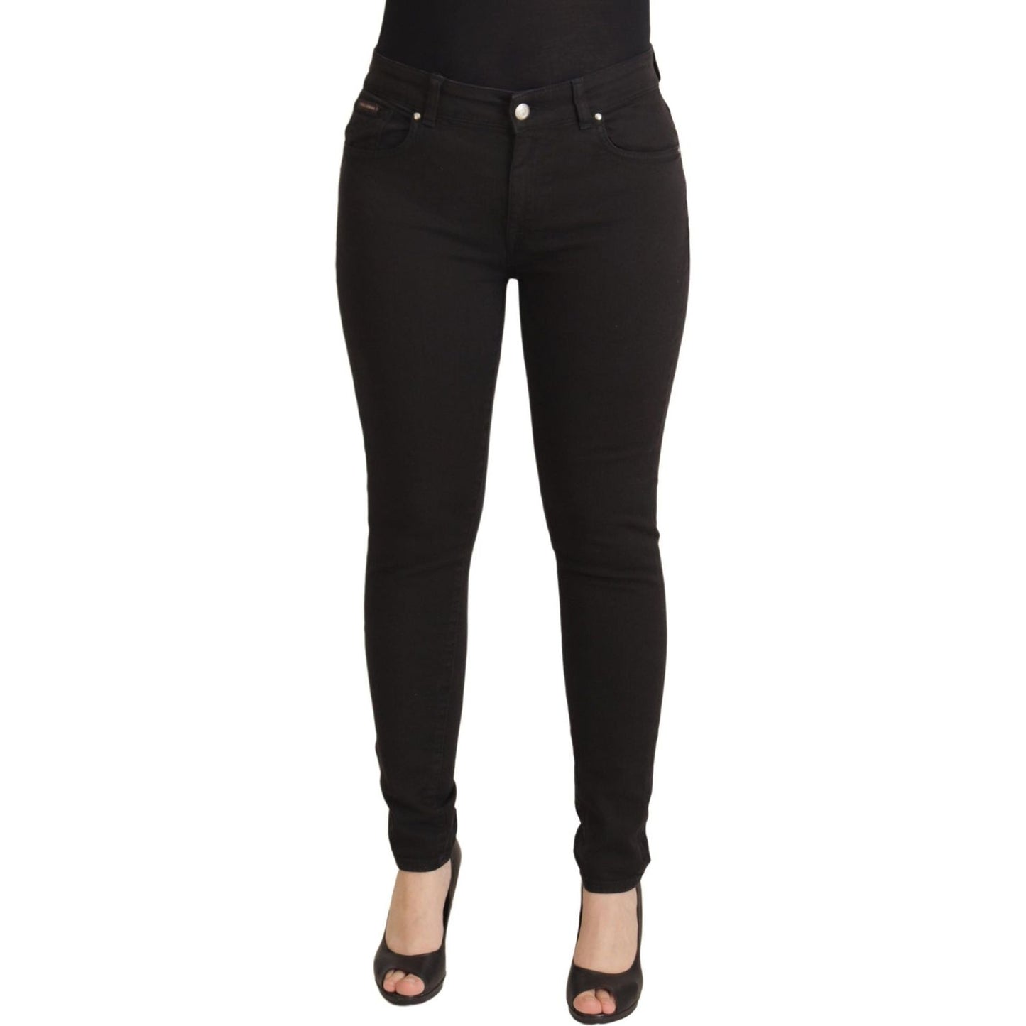 Dolce & Gabbana Sleek Black Cotton Stretch Skinny Jeans Dolce & Gabbana