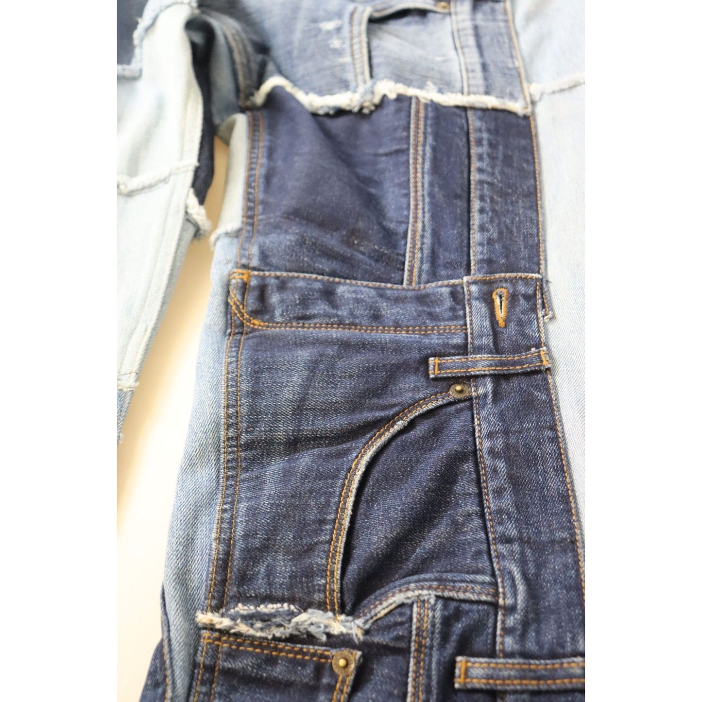 Dolce & Gabbana Multicolor Patchwork High Waist Denim Jeans 1728,67345645728,Clothing,Dolce & Gabbana,IT46|XL,Jeans & Pants - Women - Clothing,Jeans Denim - Clothing,Material: 100% Cotton,Multicolor,New with tags,Straight-Leg Jeans - Jeans Denim - Clothin