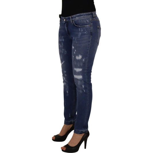 Dolce & Gabbana Chic Low Waist Skinny Denim Jeans Dolce & Gabbana