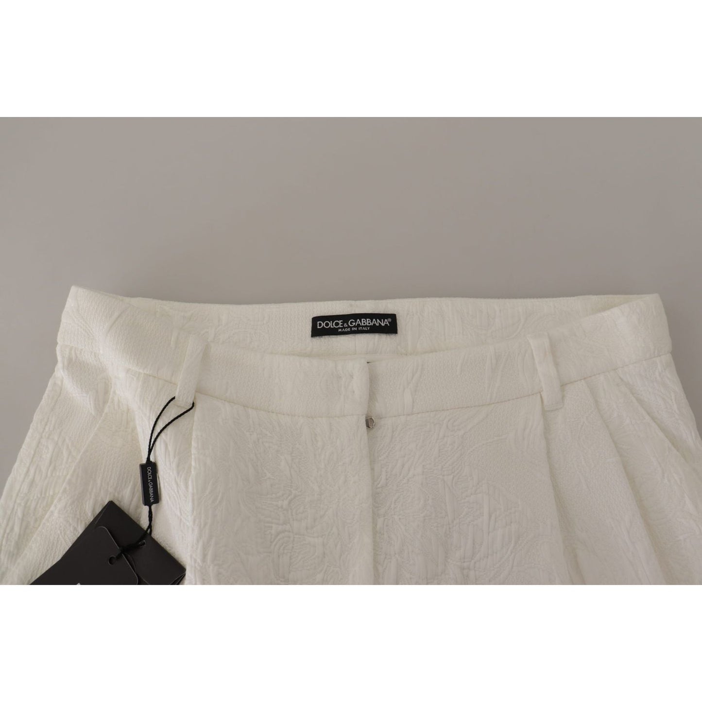 Dolce & Gabbana Elegant High Waist White Culotte Shorts Dolce & Gabbana