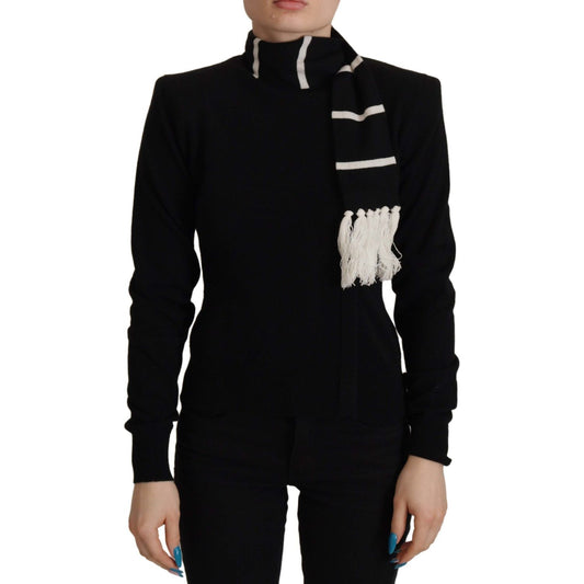 Dolce & Gabbana Black Cashmere Turtleneck Pullover Sweater 1728,67345645728,Black,Clothing,Dolce & Gabbana,IT38|XS,Material: 100% Cashmere,New with tags,Sweaters - Clothing,Sweaters - Women - Clothing,Turtlenecks - Sweaters - Clothing,Women,Women - Clothi