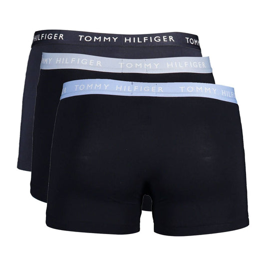 Tommy Hilfiger Black Cotton Men Trunk Tommy Hilfiger