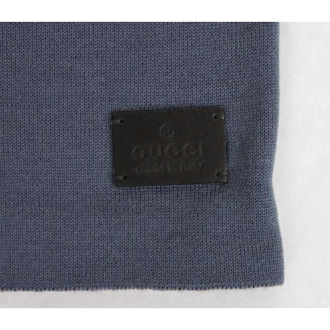 Gucci Unisex Burgundy Blue Wool Beanie Medium Knit Cap Gucci