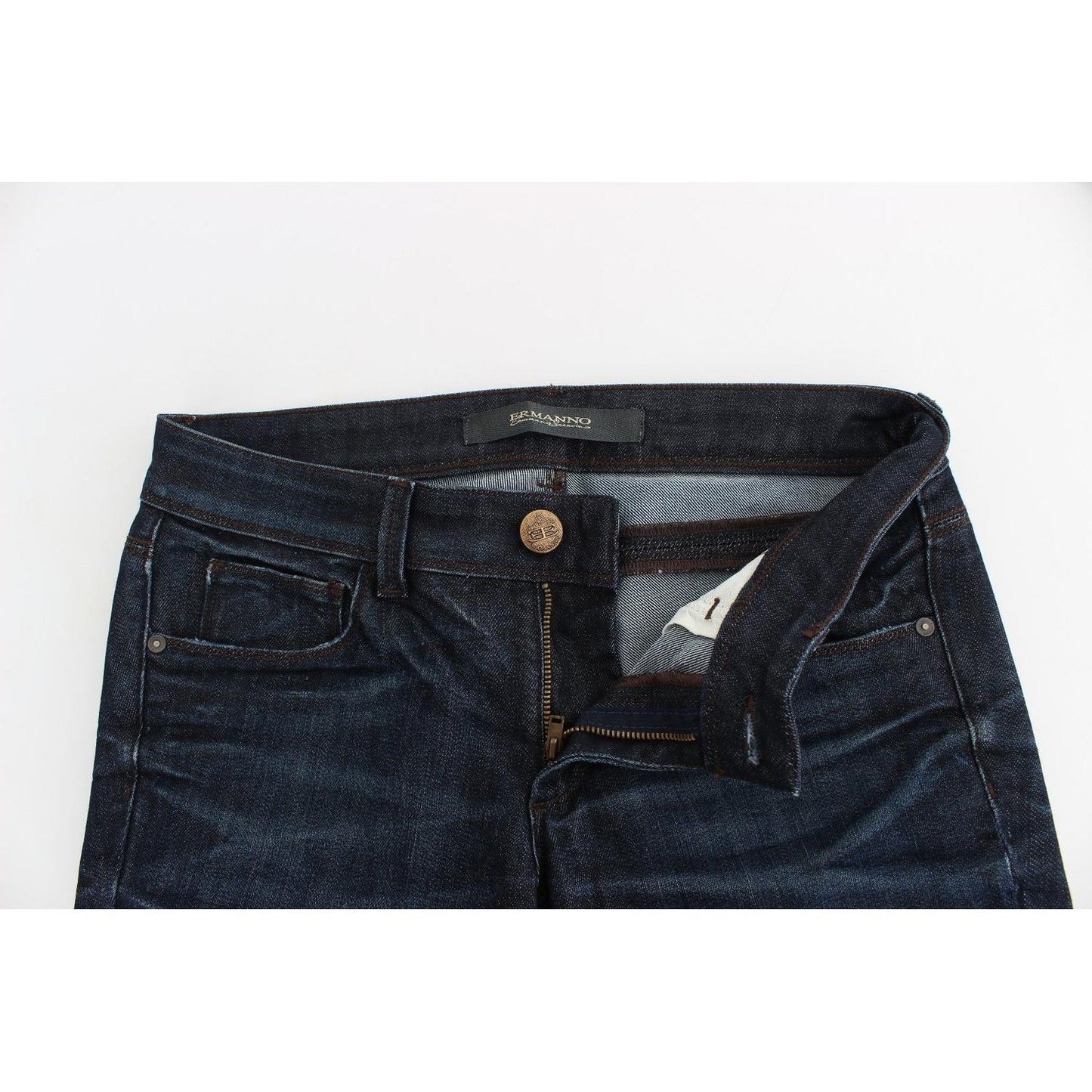 Ermanno Scervino Chic Dark Blue Skinny Jeans Ermanno Scervino