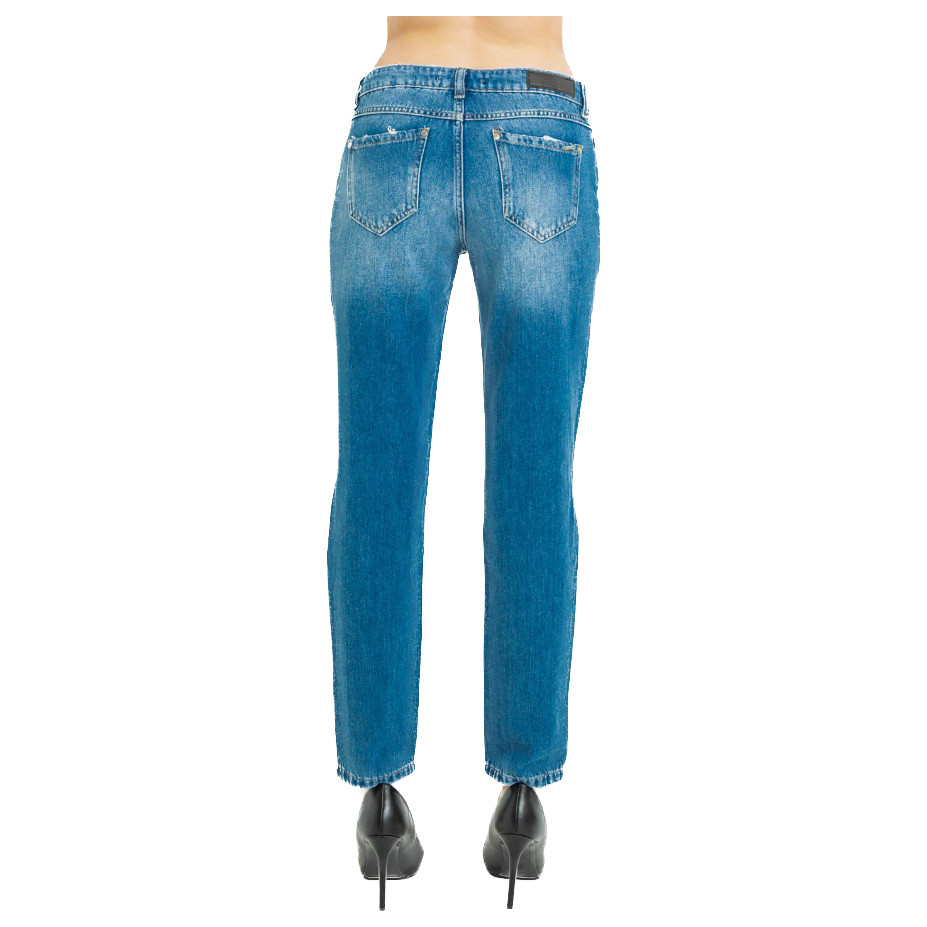 Imperfect Chic Distressed Straight Leg Jeans Imperfect