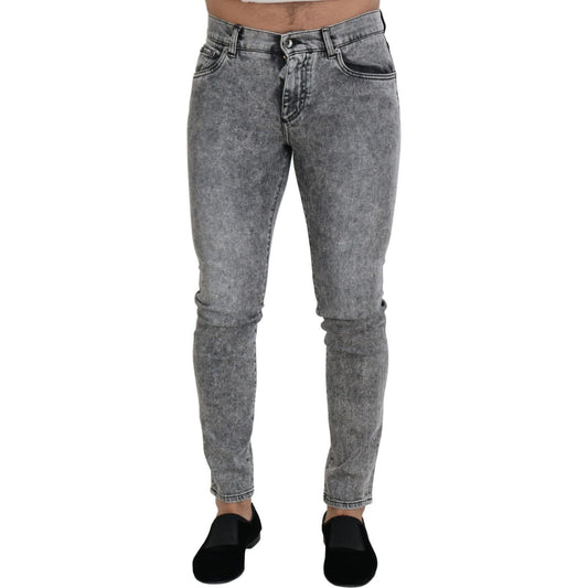 Dolce & Gabbana Chic Slim Fit Gray Denim Dolce & Gabbana