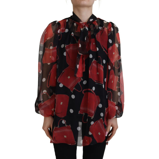 Dolce & Gabbana Sicilian Print Silk Blouse - Luxurious & Chic Dolce & Gabbana