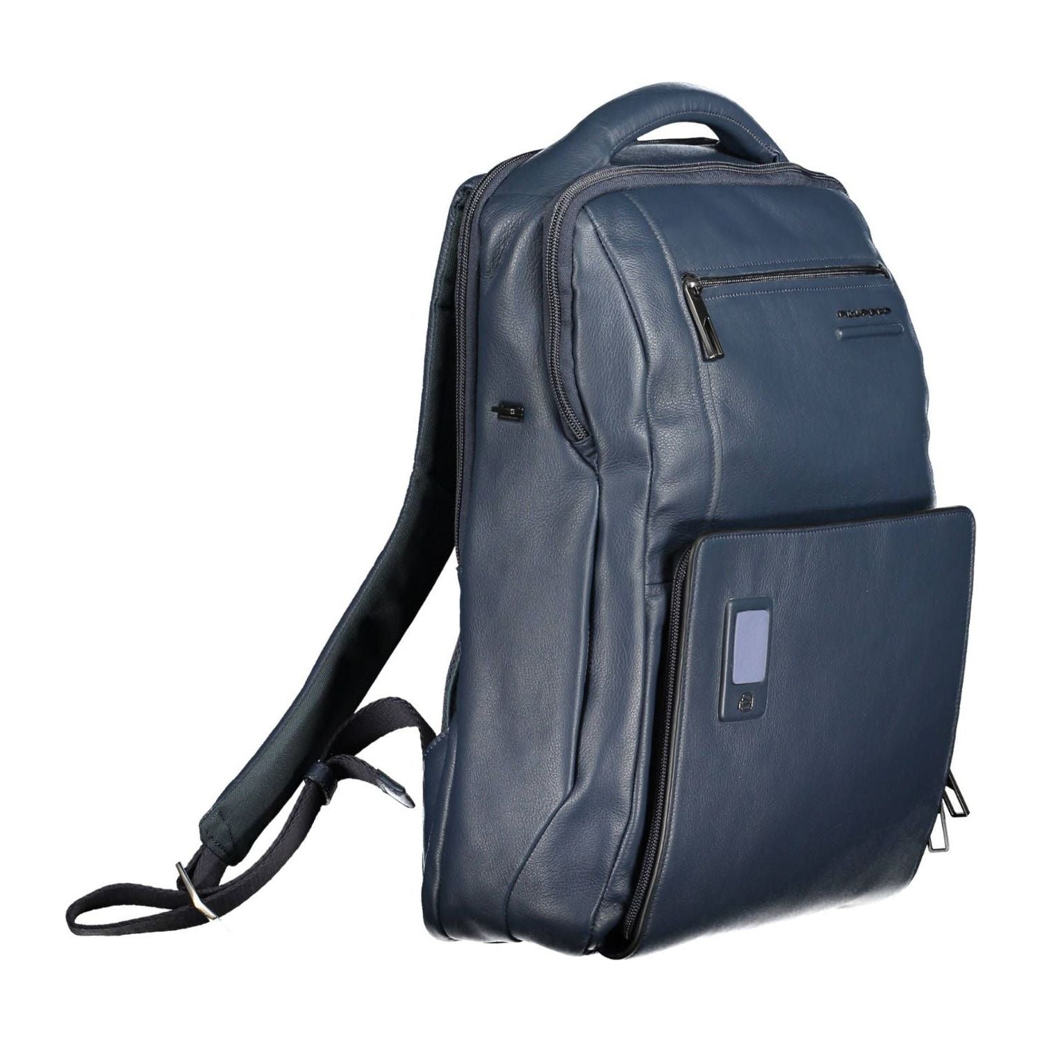 Front view with bag zipped and handles upright.