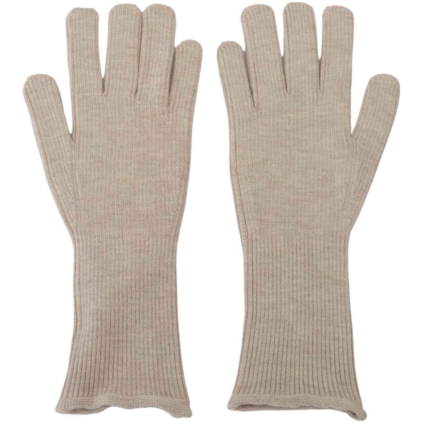 Dolce & Gabbana Elegant Ivory Cashmere-Silk Blend Gloves Dolce & Gabbana