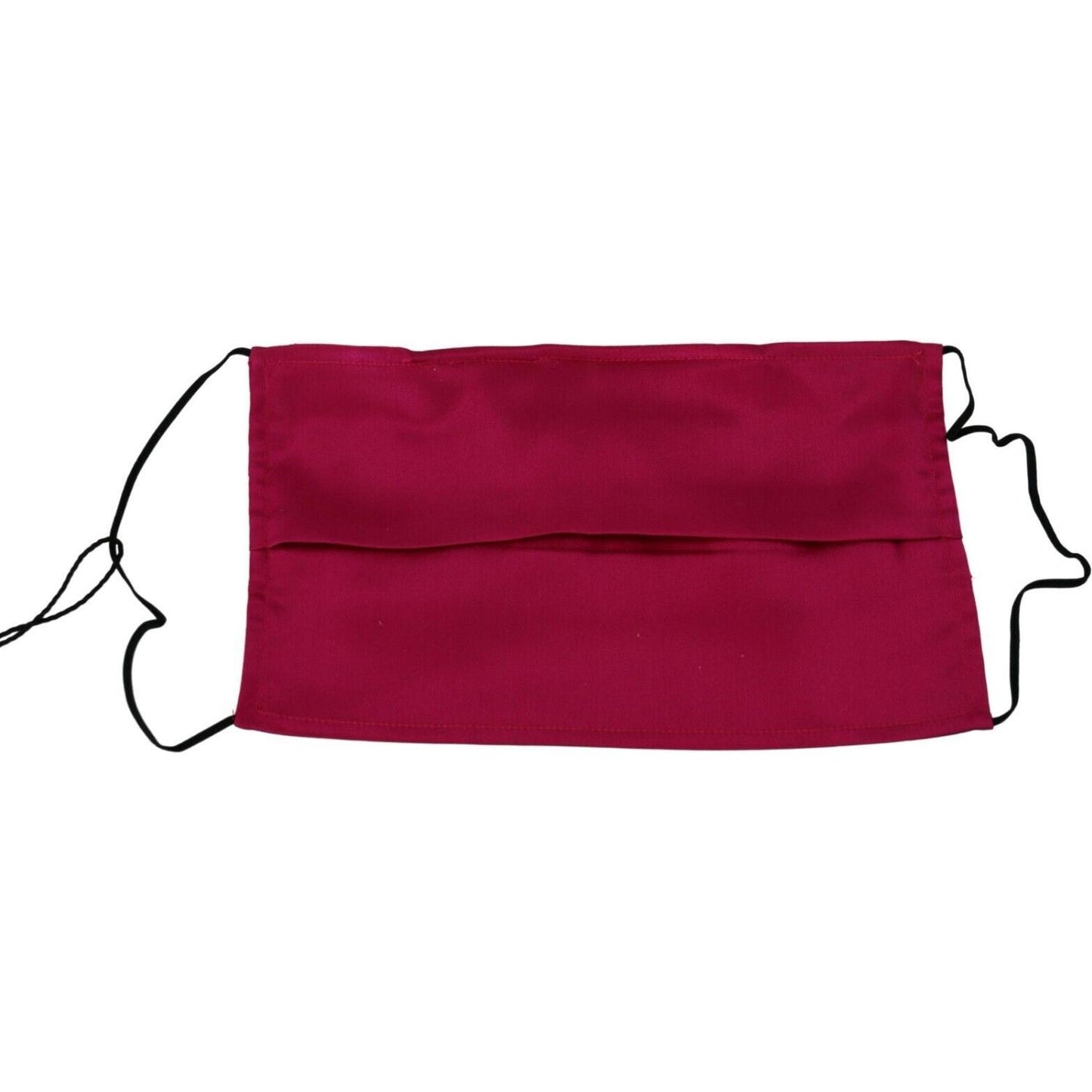 Dolce & Gabbana Maroon Silk Pleated Elastic Ear Strap One Size Face Mask 1728,67345645728,Accessories,Dolce & Gabbana,Facemasks - Other Accessories - Accessories,Maroon,Material: 100% Silk,New with tags,Other - Women - Accessories,Other Accessories - Acce