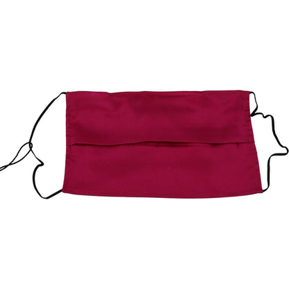 Dolce & Gabbana Maroon Silk Pleated Elastic Ear Strap One Size Face Mask 1728,67345645728,Accessories,Dolce & Gabbana,Facemasks - Other Accessories - Accessories,Maroon,Material: 100% Silk,New with tags,Other - Women - Accessories,Other Accessories - Acce
