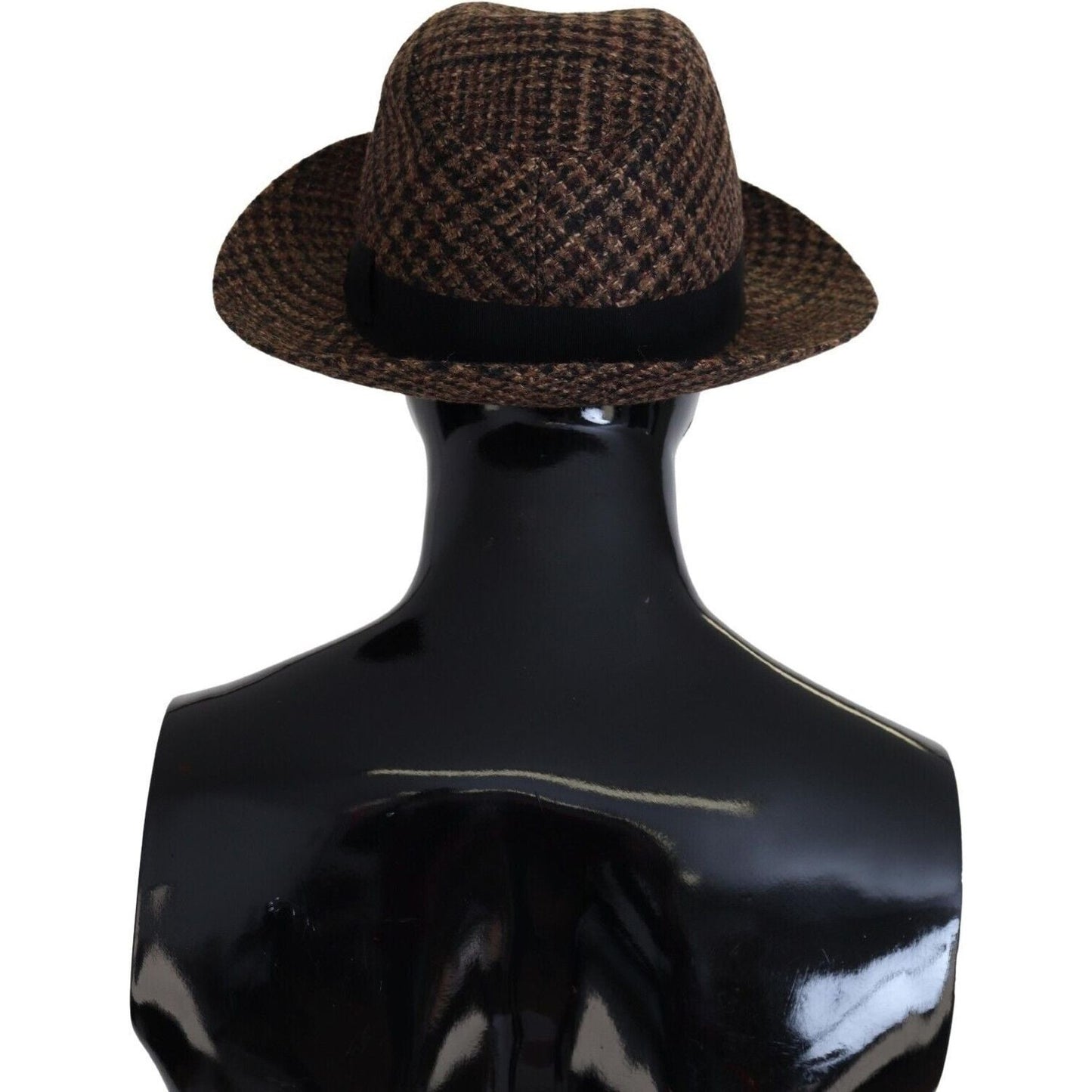 Dolce & Gabbana Elegant Brown Fedora Hat - Winter Chic Accessory Dolce & Gabbana