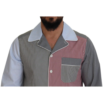 Dolce & Gabbana Multicolor Patchwork Cotton Long Sleeves Shirt 1728,67345645728,Clothing,Dolce & Gabbana,Dress Shirts - Shirts - Clothing,IT40 | M,Material: 100% Cotton,Men,Men - Clothing,Multicolor,New with tags,Shirts - Clothing,Shirts - Men - Clothing