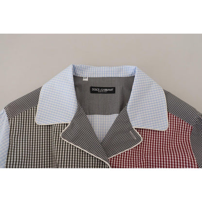 Dolce & Gabbana Multicolor Patchwork Cotton Long Sleeves Shirt 1728,67345645728,Clothing,Dolce & Gabbana,Dress Shirts - Shirts - Clothing,IT40 | M,Material: 100% Cotton,Men,Men - Clothing,Multicolor,New with tags,Shirts - Clothing,Shirts - Men - Clothing