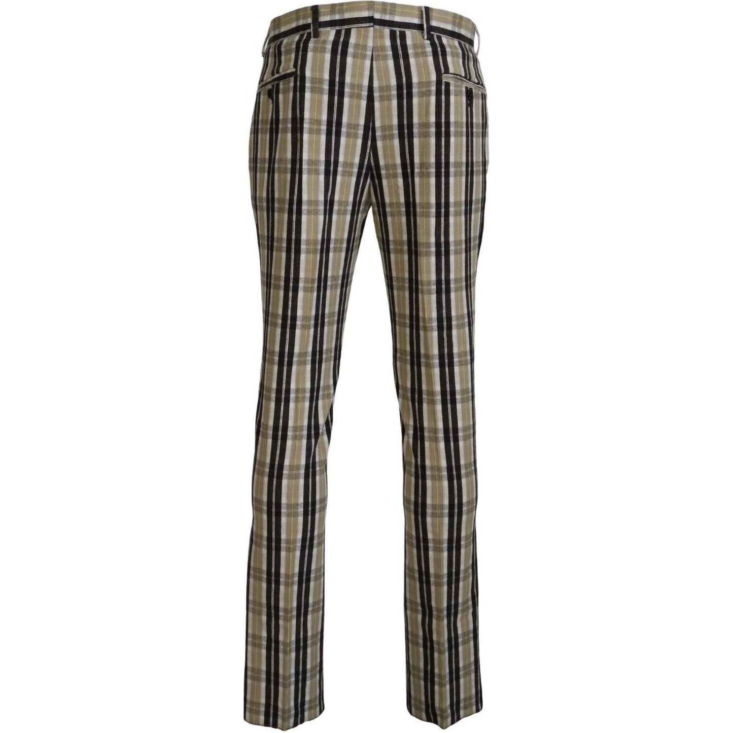 BENCIVENGA Multicolor Checkered Cotton Straight Fit Men Pants 1728,67345645728,BENCIVENGA,Casual Pants - Pants - Clothing,Clothing,IT46 | S,IT48 | M,IT50 | L,IT52 | L,IT54 | XL,Jeans & Pants - Men - Clothing,Material: 80% Cotton 20% Elastane,Men,Men - Clo