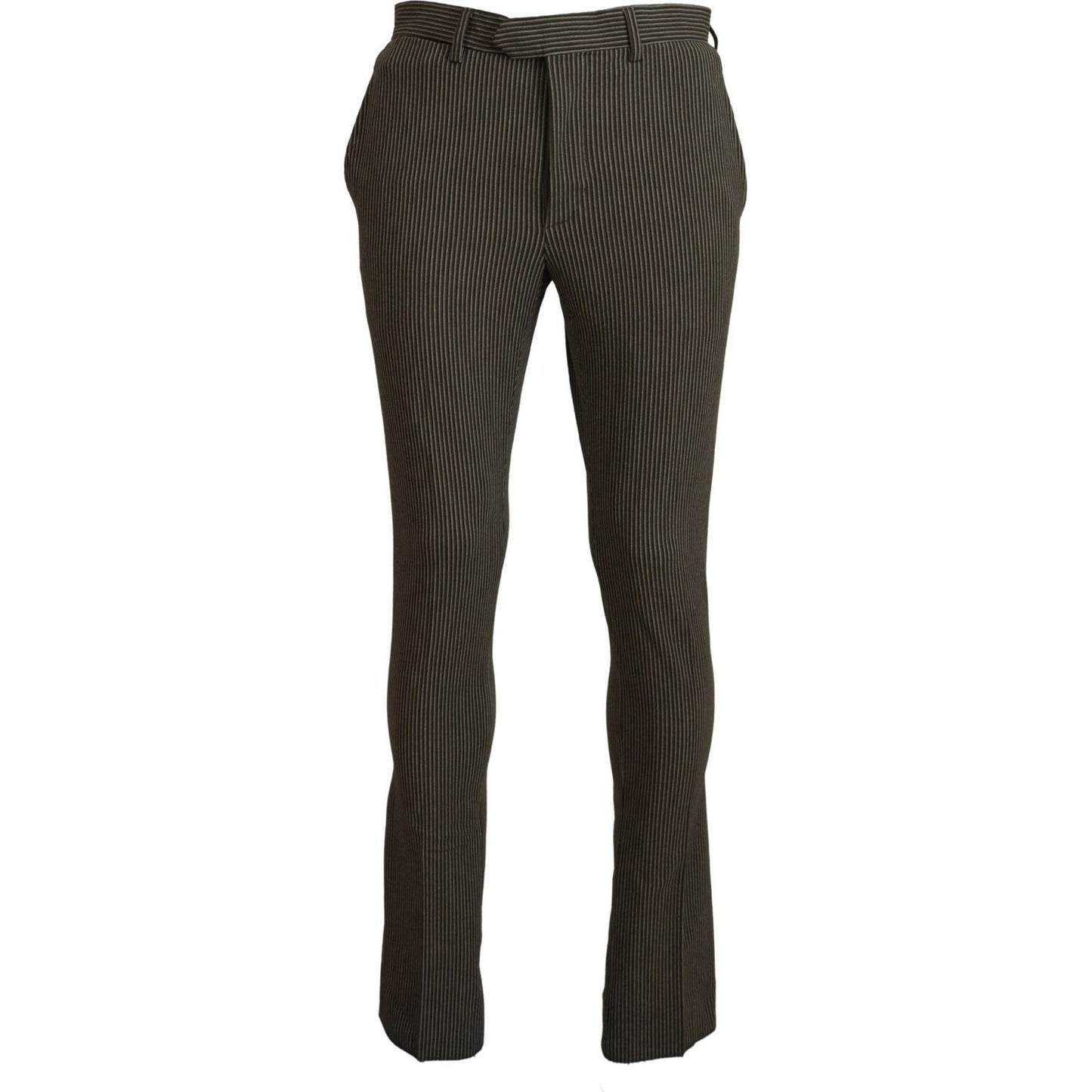 BENCIVENGA Multicolor Striped Pure Cotton Men Pants