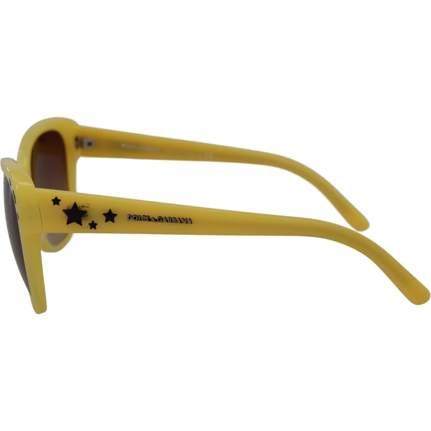 Dolce & Gabbana Chic Yellow Acetate Gradient Sunglasses Dolce & Gabbana