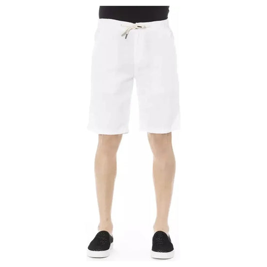 Baldinini Trend White Cotton Men's Bermuda Shorts Baldinini Trend