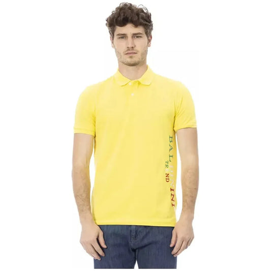 Baldinini Trend Yellow Cotton Men Polo Shirt 1728,3XL,4XL,67345744032,Baldinini Trend,Bicolor,Clothing,L,M,Men,Men - Clothing,New with tags,Polo Shirt - Men - Clothing,Polo Shirts - T-Shirts - Clothing,S,T-Shirts - Clothing,XL,XXL
