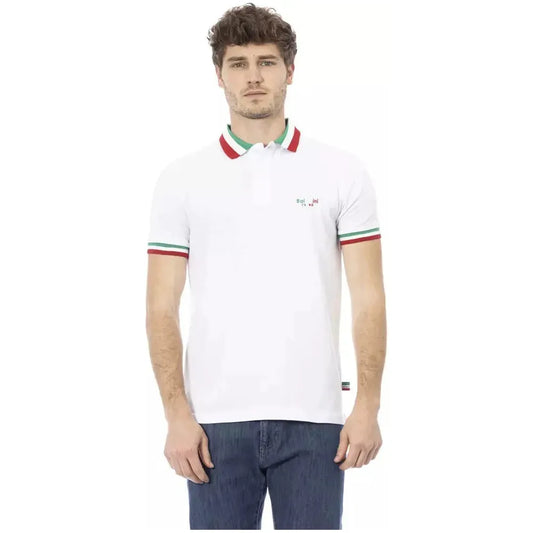 Baldinini Trend White Cotton Men Polo Shirt 1728,3XL,67345744032,Baldinini Trend,Clothing,L,Men,Men - Clothing,New with tags,Polo Shirt - Men - Clothing,Polo Shirts - T-Shirts - Clothing,T-Shirts - Clothing,White,XL,XXL