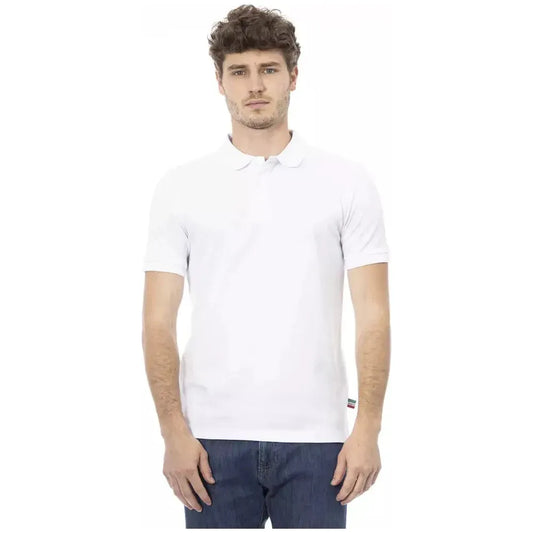 Baldinini Trend White Cotton Men Polo Shirt 1728,67345744032,Baldinini Trend,Clothing,L,Men,Men - Clothing,New with tags,Polo Shirt - Men - Clothing,Polo Shirts - T-Shirts - Clothing,T-Shirts - Clothing,White,XL,XXL