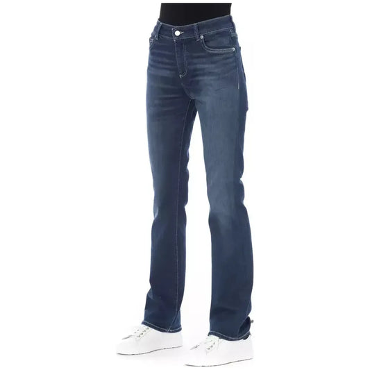 Baldinini Trend Blue Cotton Women Jeans Baldinini Trend