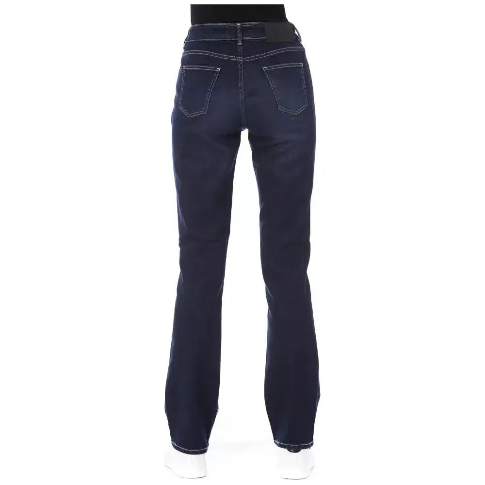 Baldinini Trend Blue Cotton Women Jeans Baldinini Trend