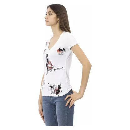 Trussardi Action White Cotton Women's Top