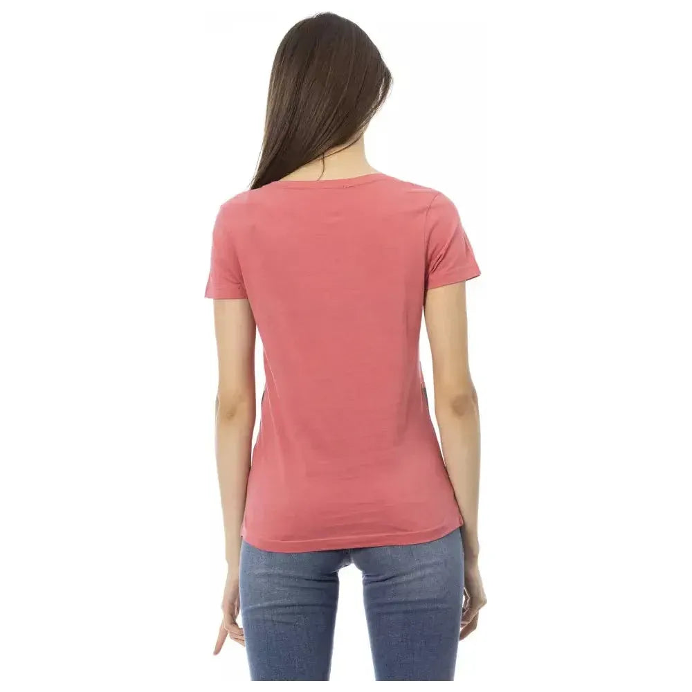 Trussardi Action Pink Cotton Women Top Trussardi Action