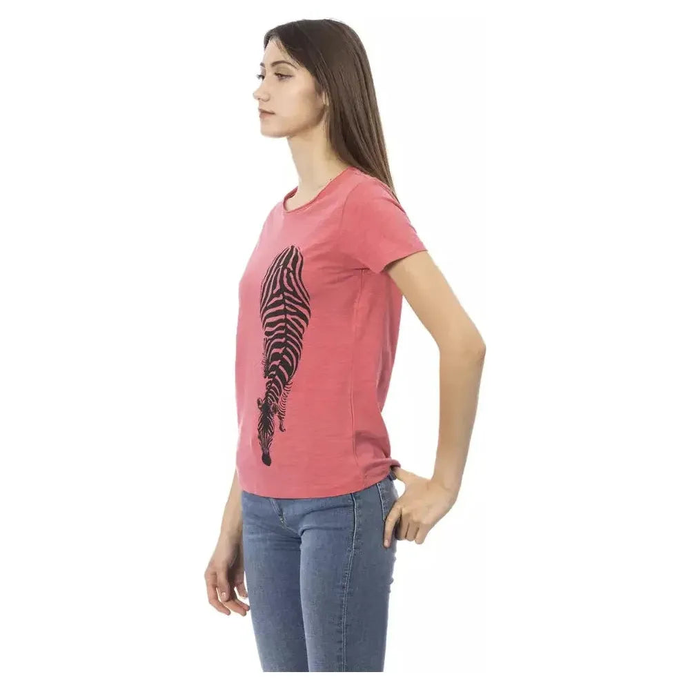 Trussardi Action Pink Cotton Women Top Trussardi Action