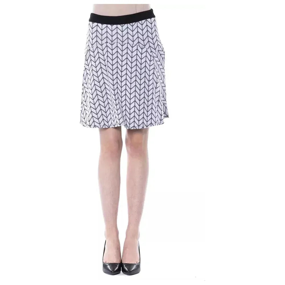 BYBLOS Black Marabou Women Skirt 1728,67345744032,Black and White,BYBLOS,Clothing,IT42|M,IT44|L,IT46|XL,Midi - Skirts - Clothing,New with tags,Skirts - Clothing,Skirts - Women - Clothing,Women,Women - Clothing