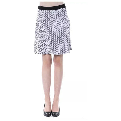 BYBLOS Black Marabou Women Skirt 1728,67345744032,Black and White,BYBLOS,Clothing,IT42|M,IT44|L,IT46|XL,Midi - Skirts - Clothing,New with tags,Skirts - Clothing,Skirts - Women - Clothing,Women,Women - Clothing